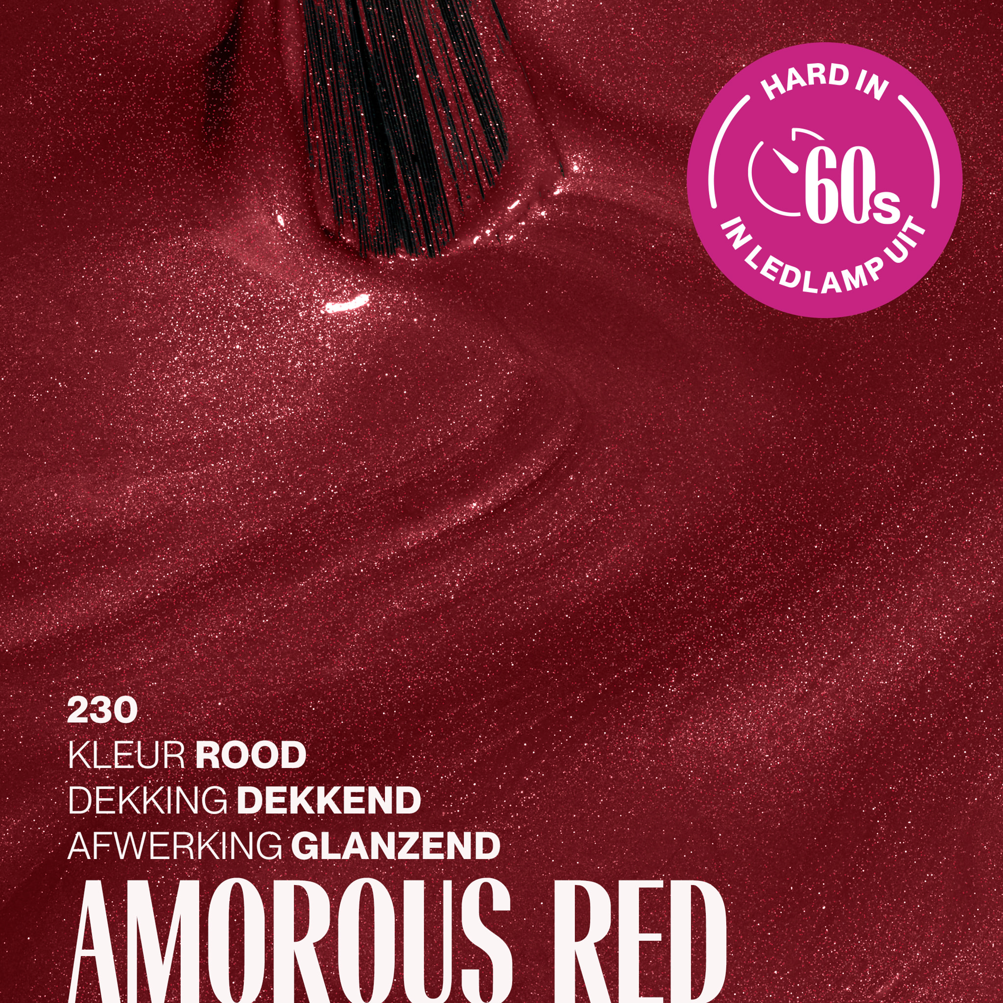 Vernis semi-permanent - 230 Amorous Red - 15 ml