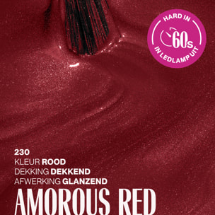 Vernis semi-permanent - 230 Amorous Red - 15 ml