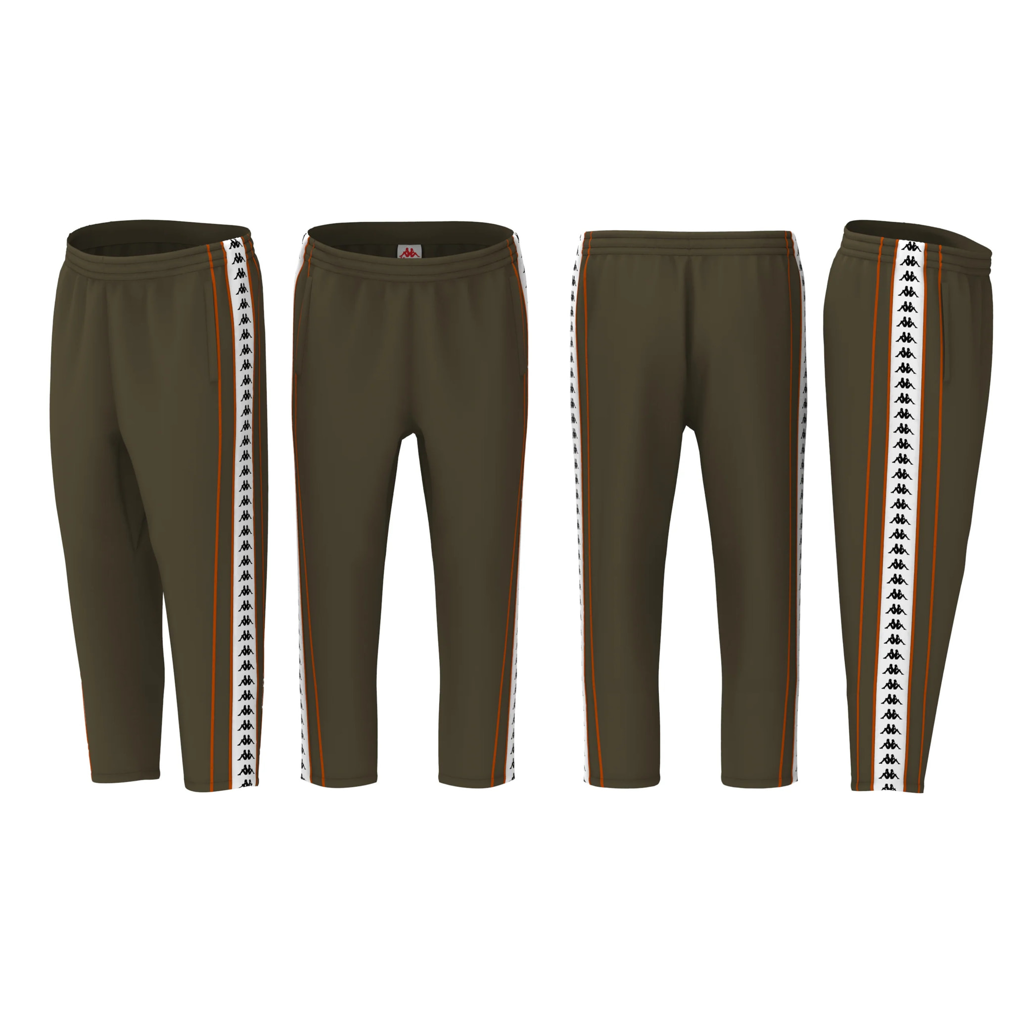 Kappa - Pantalones Hombre Verde - 222 BANDA DOILE