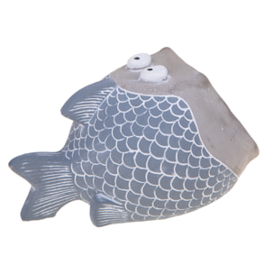 Cachepot Pesce 20X12,5Xh.11,5 Cm - Pezzi 4 - 20X11,5X12,5cm - Colore: blu - Bianchi Dino - Decori Casa E Complementi