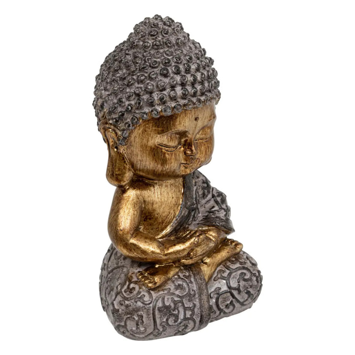 Bouddha Lee H.14cm résine assorti