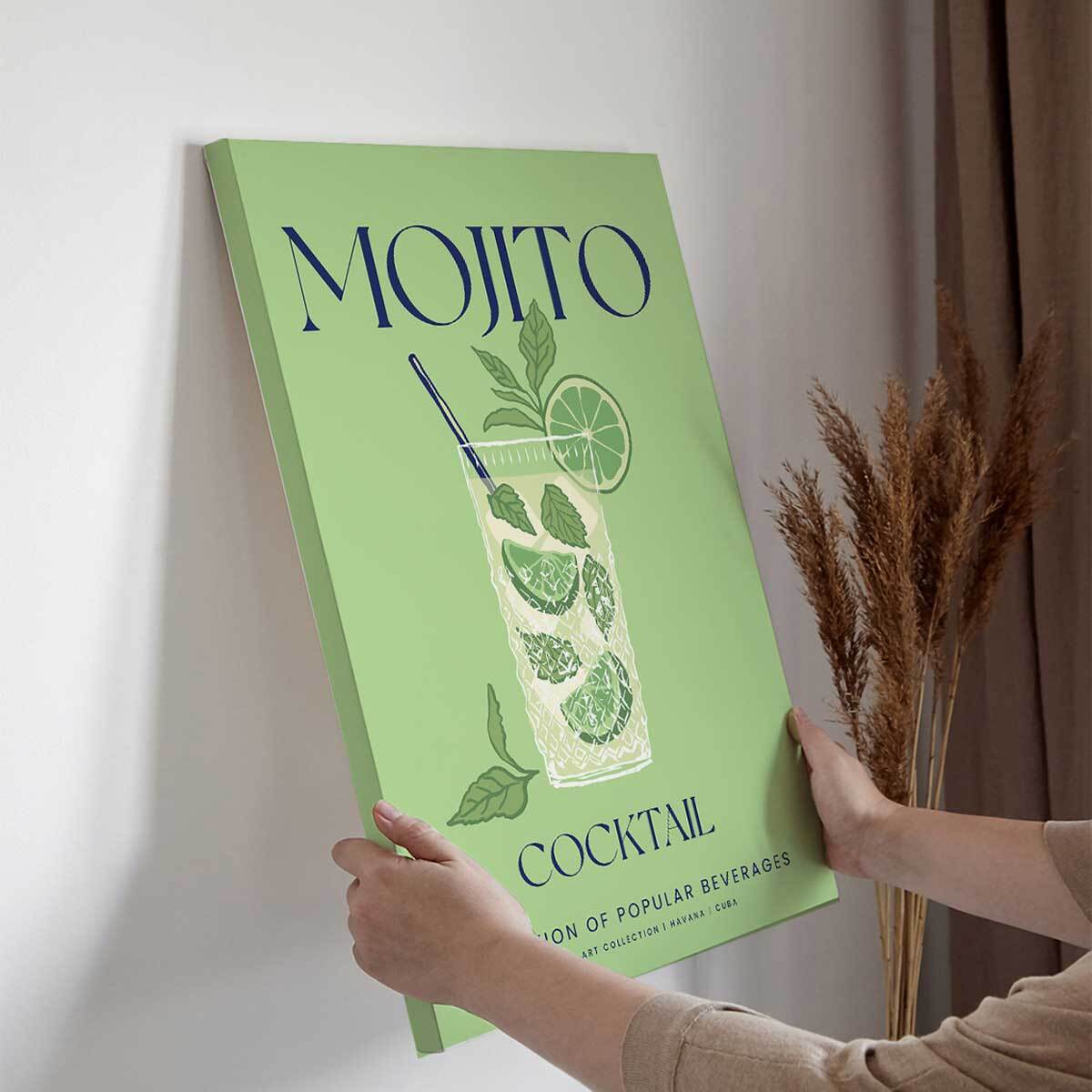 Tableau cocktail Mojito Toile imprimée