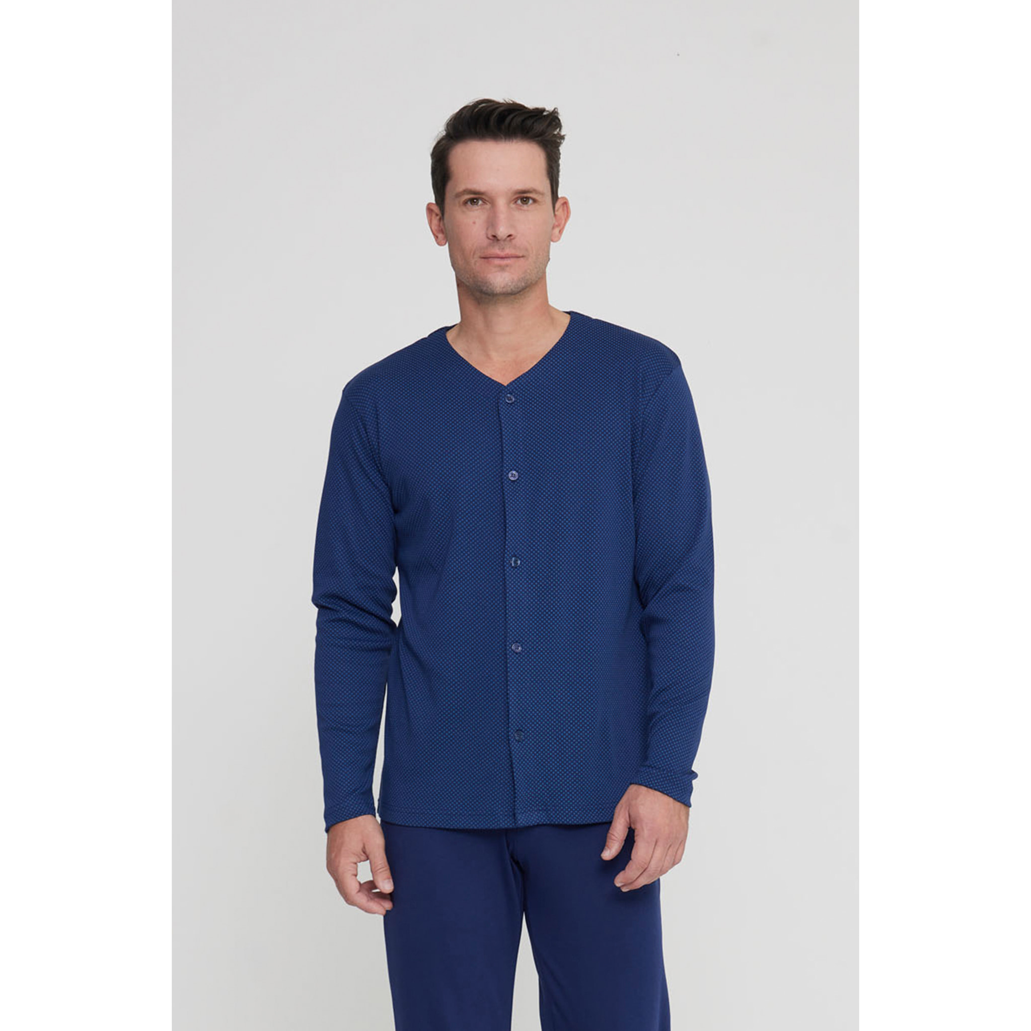 Pigiama uomo paul in caldo cotone con scollo a V Noidinotte