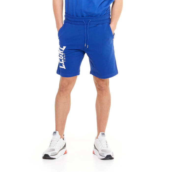Pantalón corto de hombre con gran logo Leone Basic