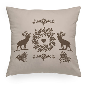 CASA ANVERSA Stelvio Cuscino in velluto retro in tinta unita coordinato