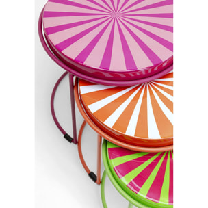 Tables d'appoint Good Vibes set de 3 Kare Design