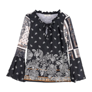 Blusa Camomilla Black-Lana