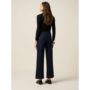 Oltre - Jeans de pierna ancha - Azul