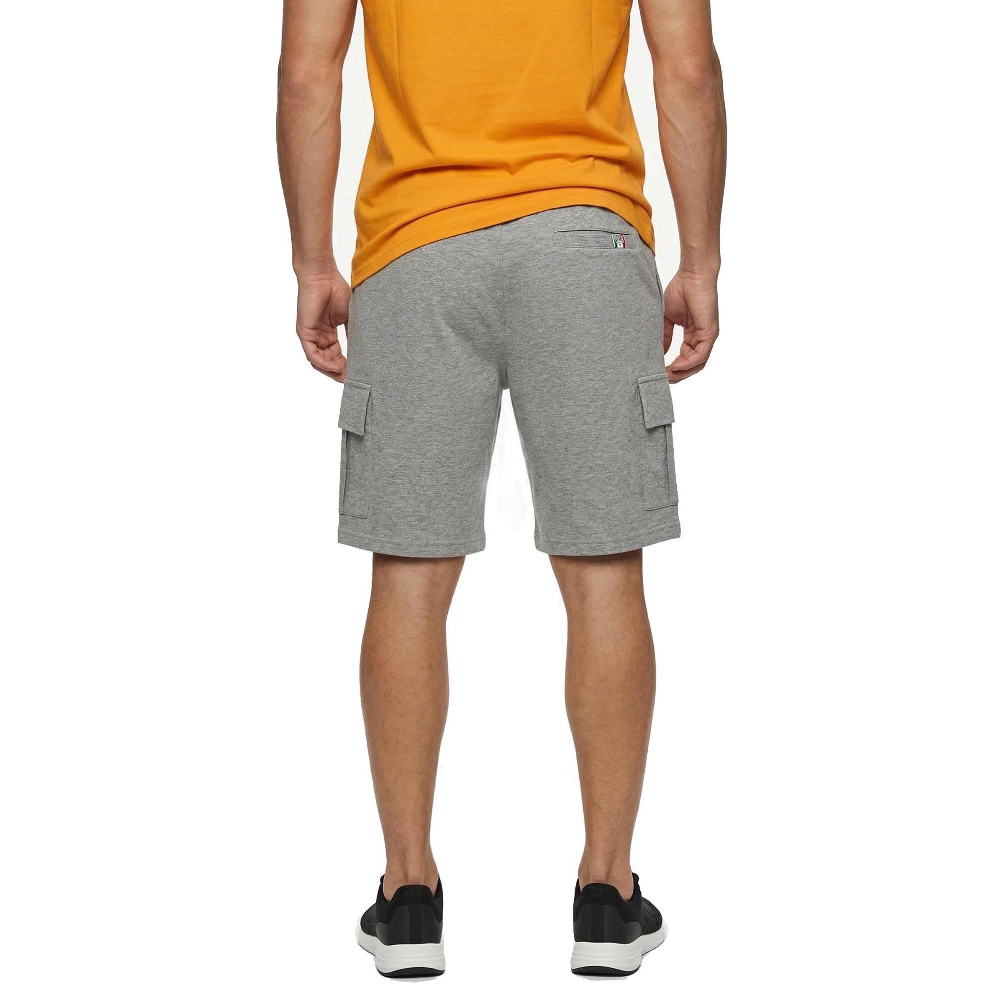 Bermuda cargo da uomo con logo piccolo