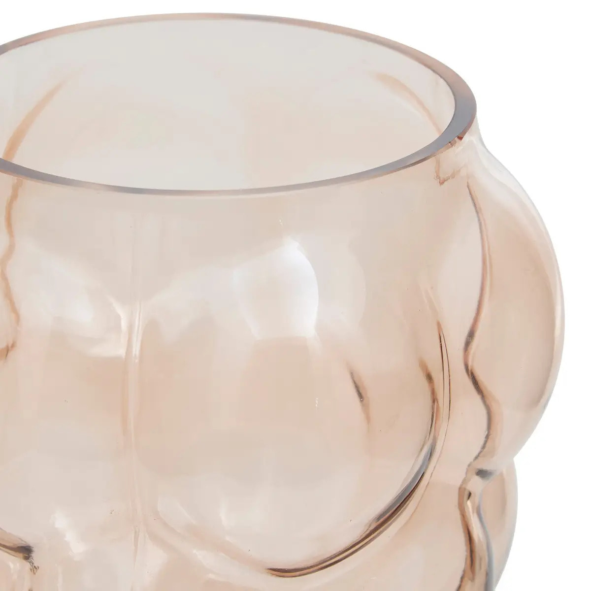 Vase Edia rose clair H18,5cm