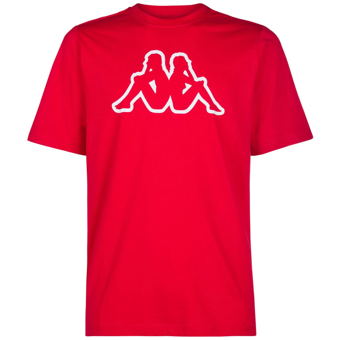 Kappa - T-Shirts & Top Uomo Rosso - Logo Amberis Dk