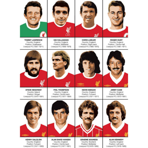 Affiche - Legends of Liverpool FC - Olivier Bourdereau