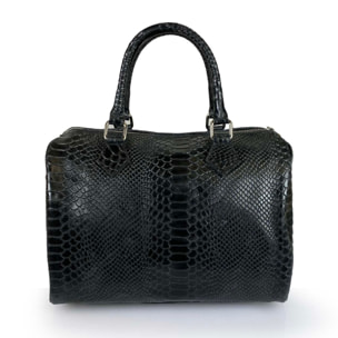 Borse Donna colore Nero-in pelle Made in Italy 30 X 22 X 17cm