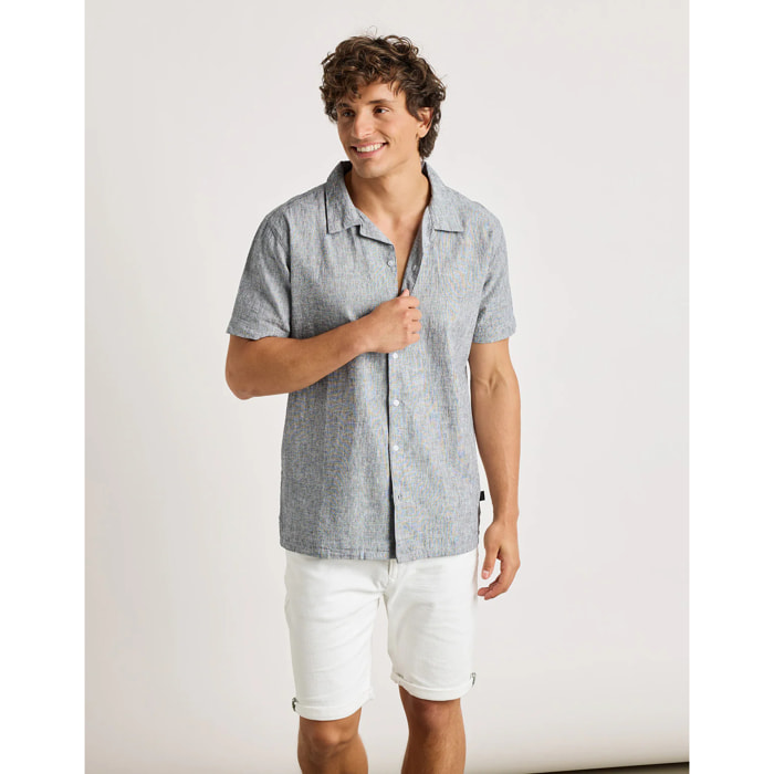 Camisa Lino Azul - Deon