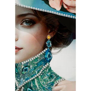 DIPINTO SU TELA LACCATO PAM C/CORNICE -B- CM 62X4X92