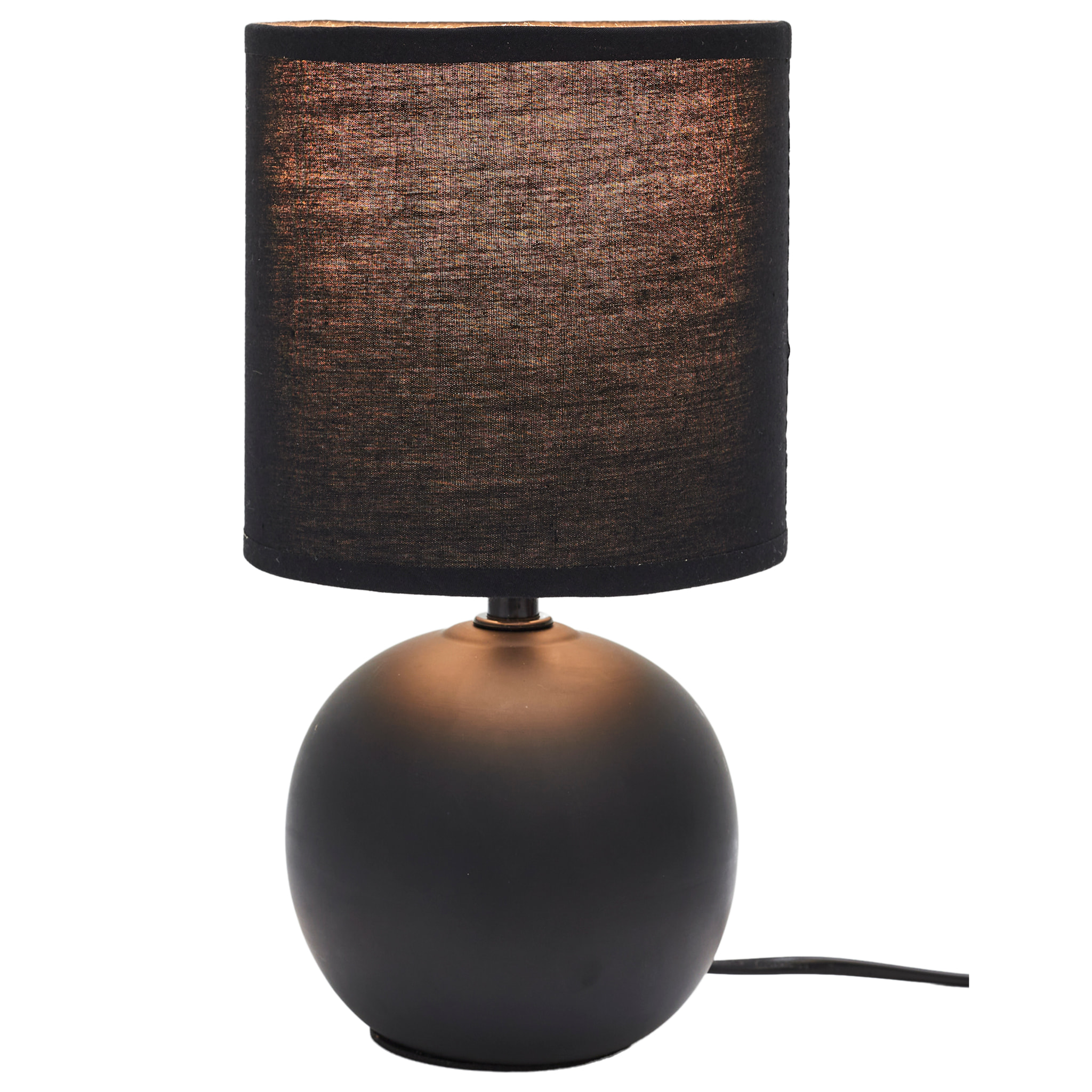 Lampe De Table Ceramique H25cm Noir