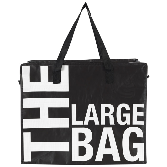 Sac Shopping - JE CHERCHE UNE IDEE - Multi Usages - Noir et Blanc
