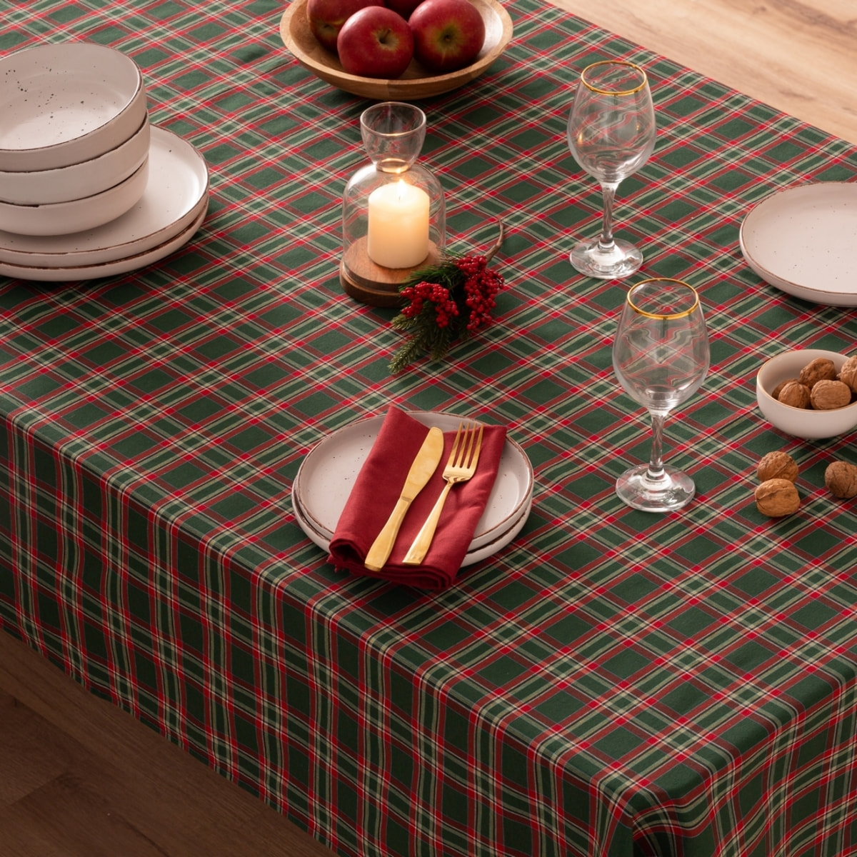 Mantel antimanchas NAIBI VERDE