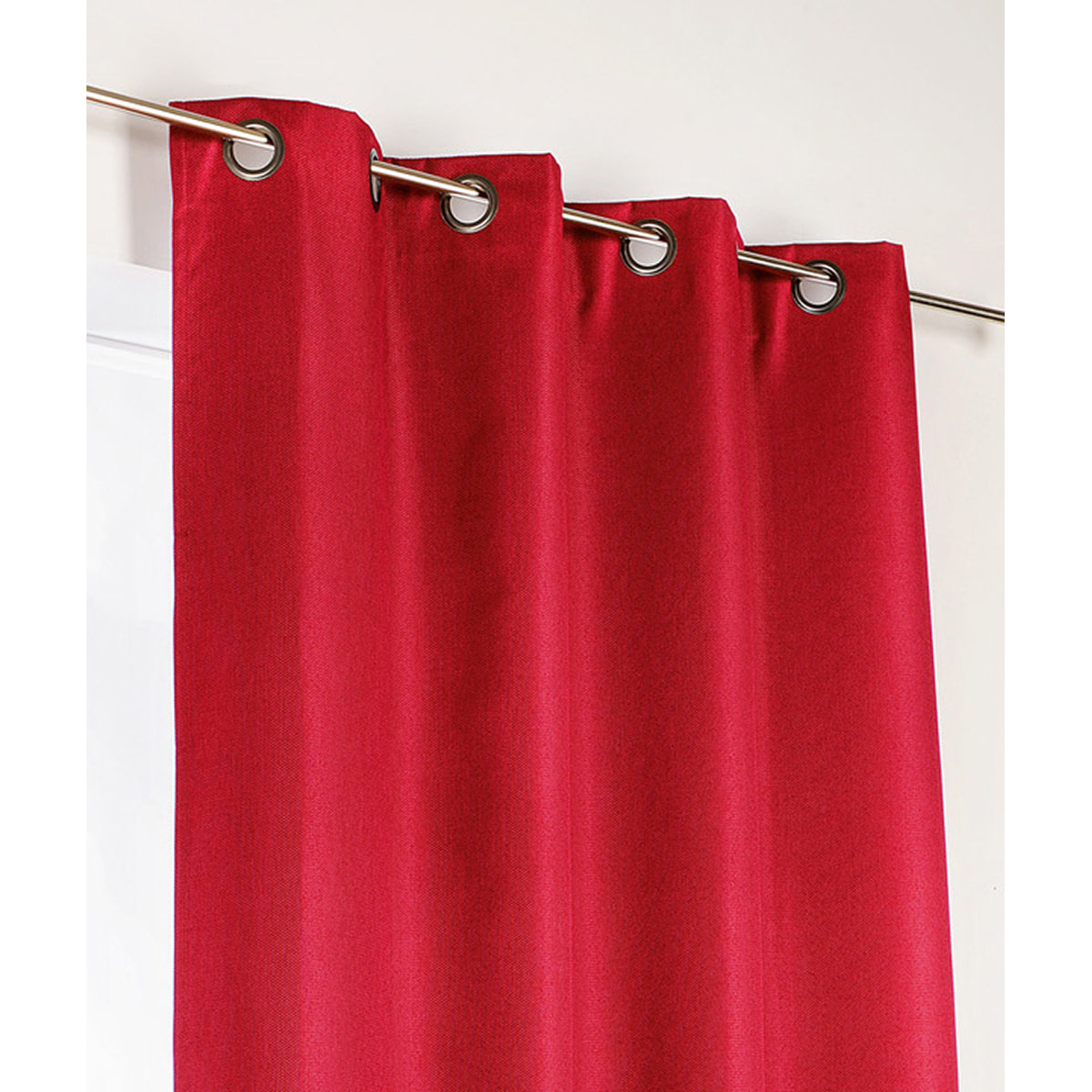 Rideau d'ameublement 100% occultant - Rouge