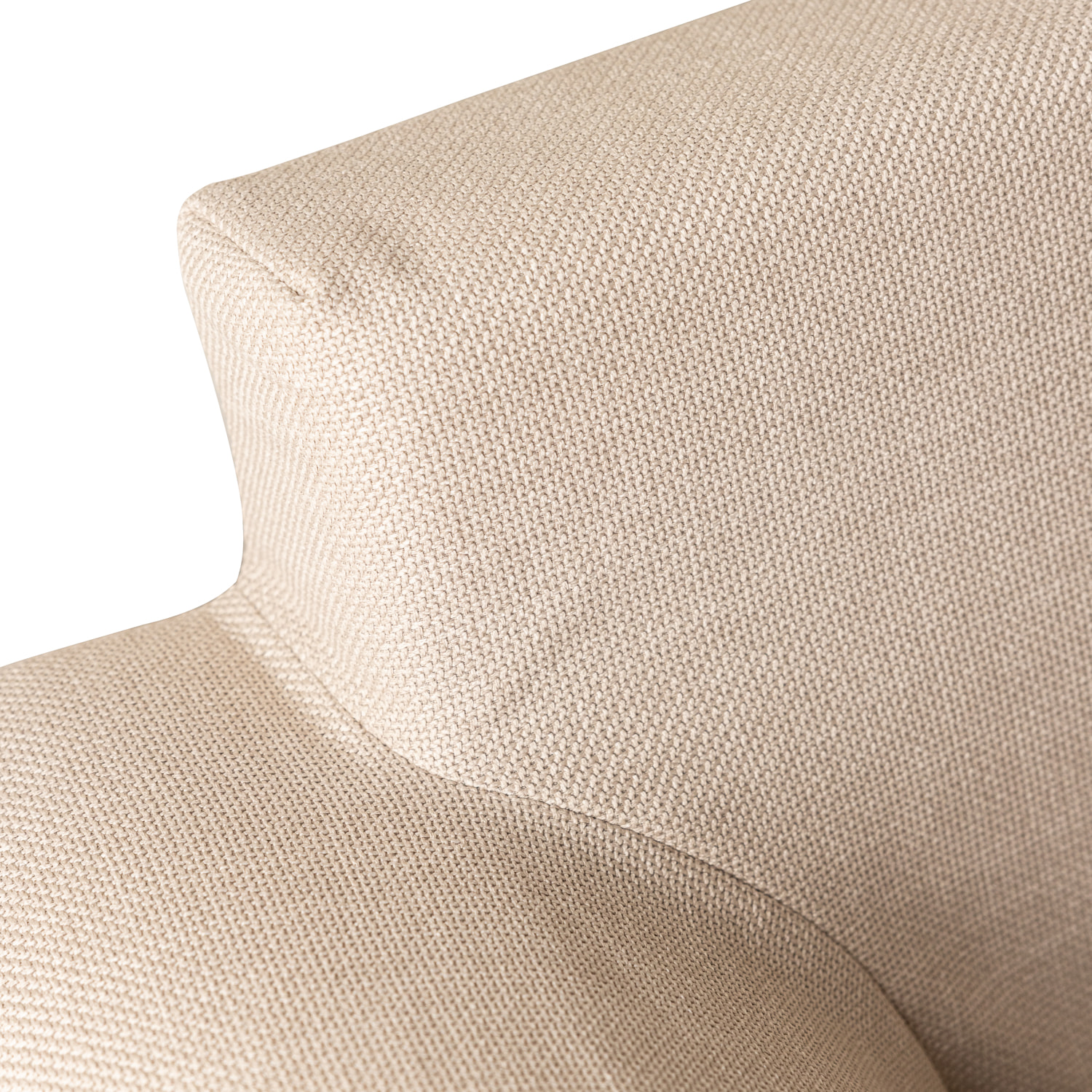 Canapé droit 3 places beige OSCAR