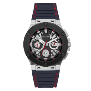 Reloj Guess GW0487G1 Hombre Analogico Cuarzo con Correa de Silicona