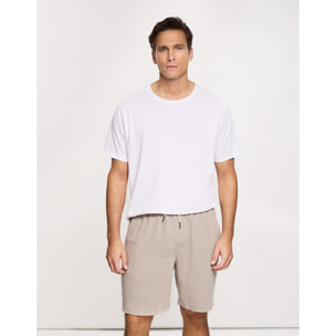 Bermuda Lino Beige - Dumoto