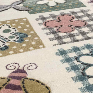 Tapis enfant tissé motif géométrique LANE