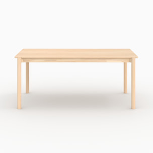 Table rectangulaire en bois de frêne 6 places - Irène