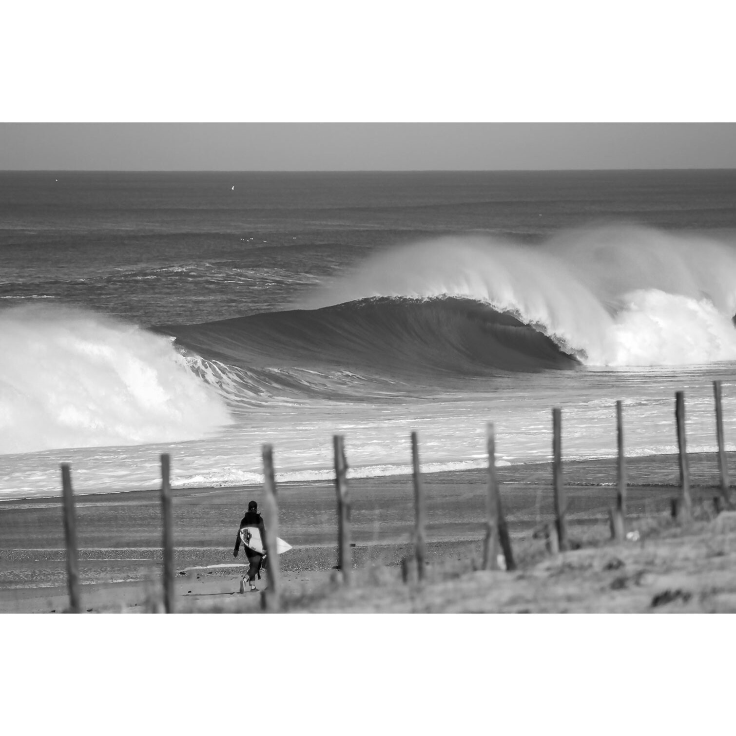 Tableau ocean surf plage landaise  Toile imprimée