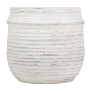 Macetero Ceramica Blanco 34x34x33 Cm