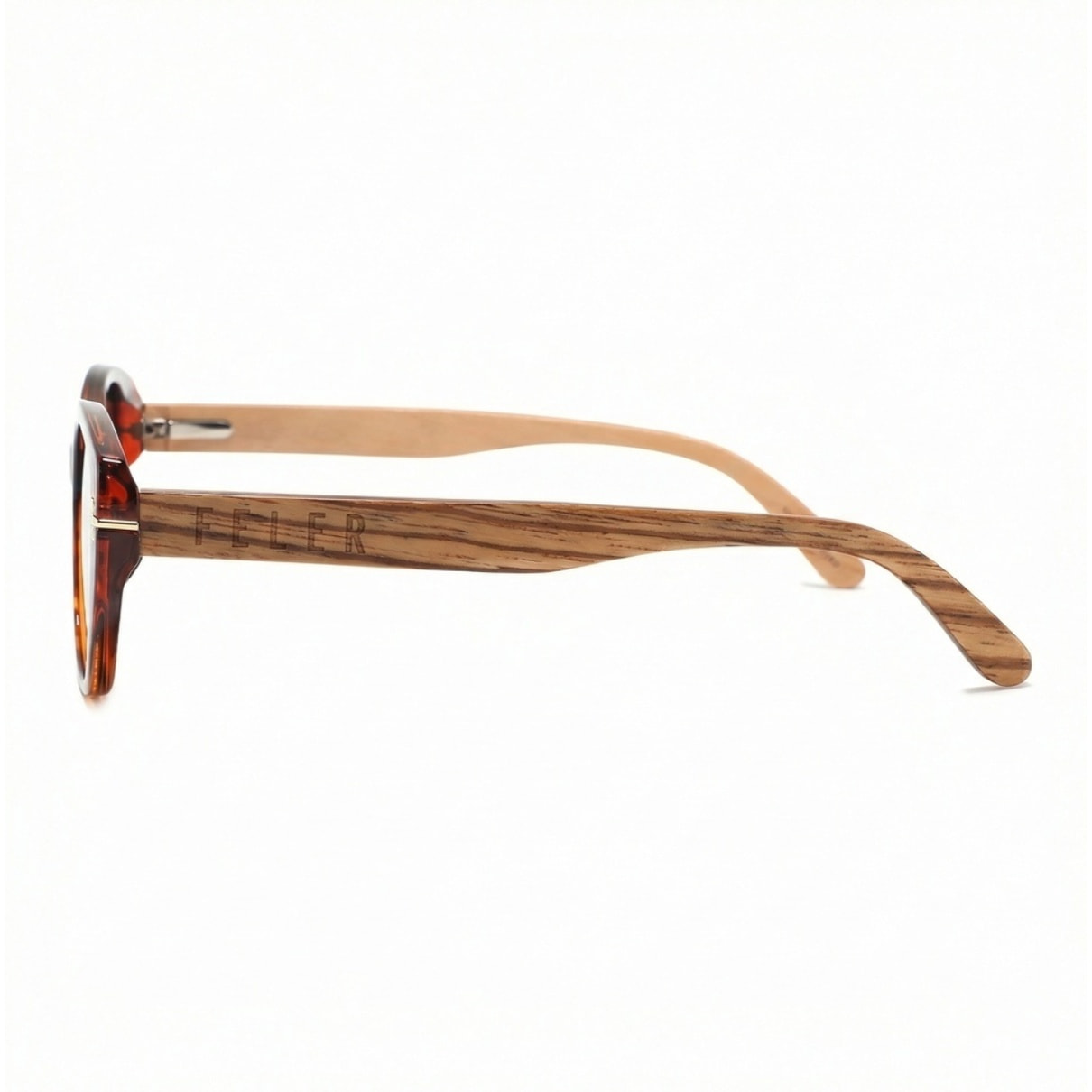 Gafas de Sol Feler 1612-7 Polarizadas de Madera Unisex 54 mm