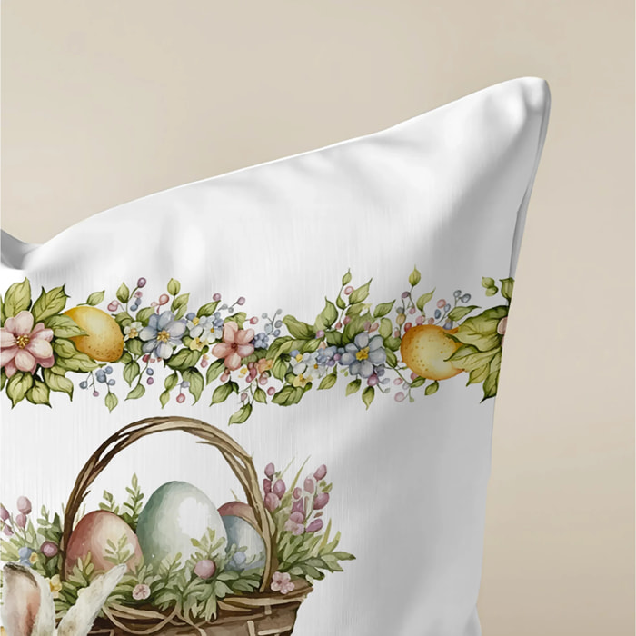 Housse de coussin Easter 3A - 100% coton - Multicolore - 50x50 cm