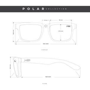 Gafas de Sol Polarizadas The Indian Face Polar Negro para hombre y mujer