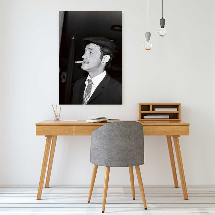 Tableau noir et blanc célébrité Jean-Paul Belmondo Tableau plexiglas