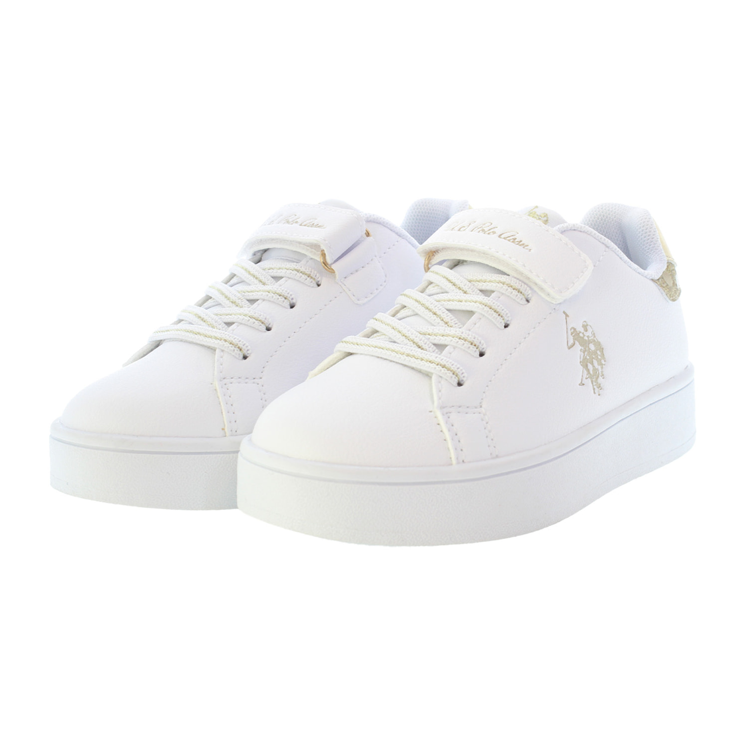 Sneakers U.S. Polo Assn. bianco-oro