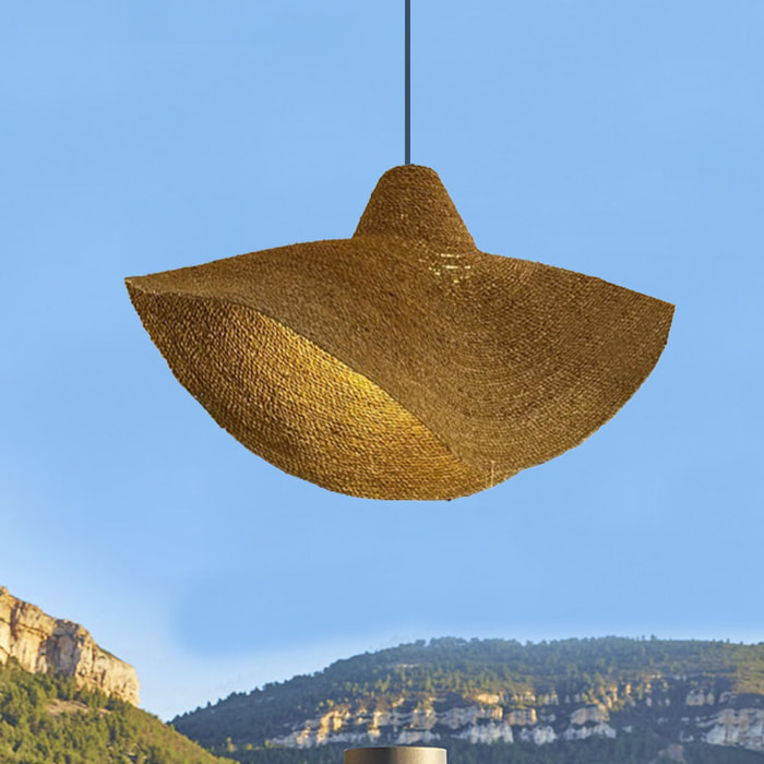 Abat jour naturel seul KLEIA H13cm