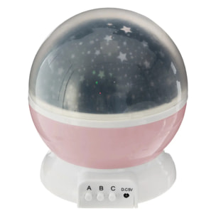 Veilleuse enfant "Projecteur" rose D12cm