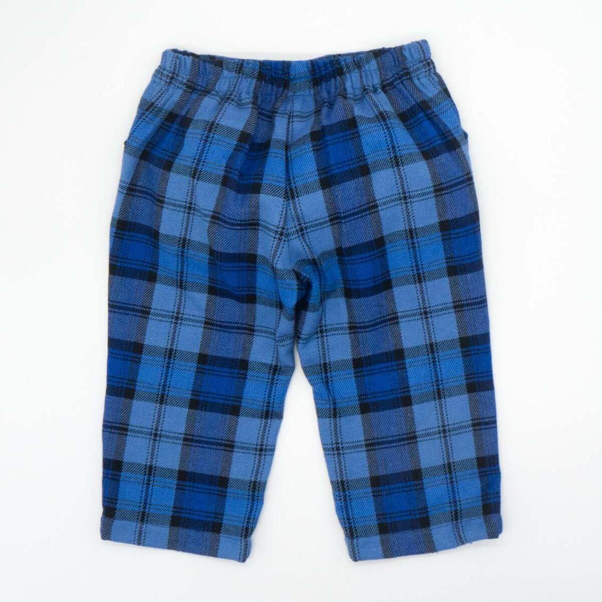 Pantalón de cuadros azul