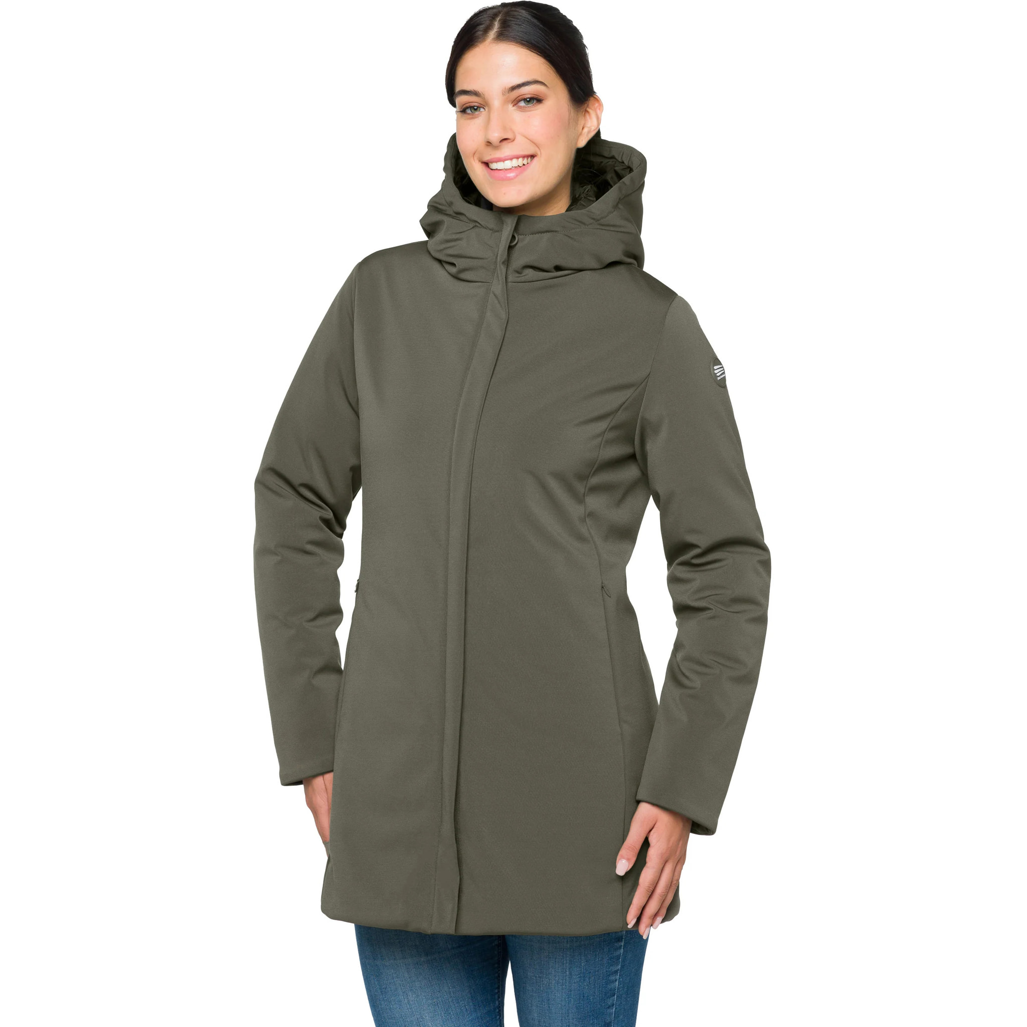 Parka JAQUELINE imbottito impermeabile verde