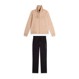 Tuta sportiva Donna con Zip e Collo alto e pantaloni wide