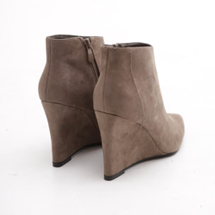 STIVALETTO ZEPPA TAUPE