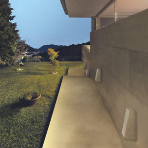 Forlight Aplique de pared exterior Karen Big acabado Cemento IP44 15W E27