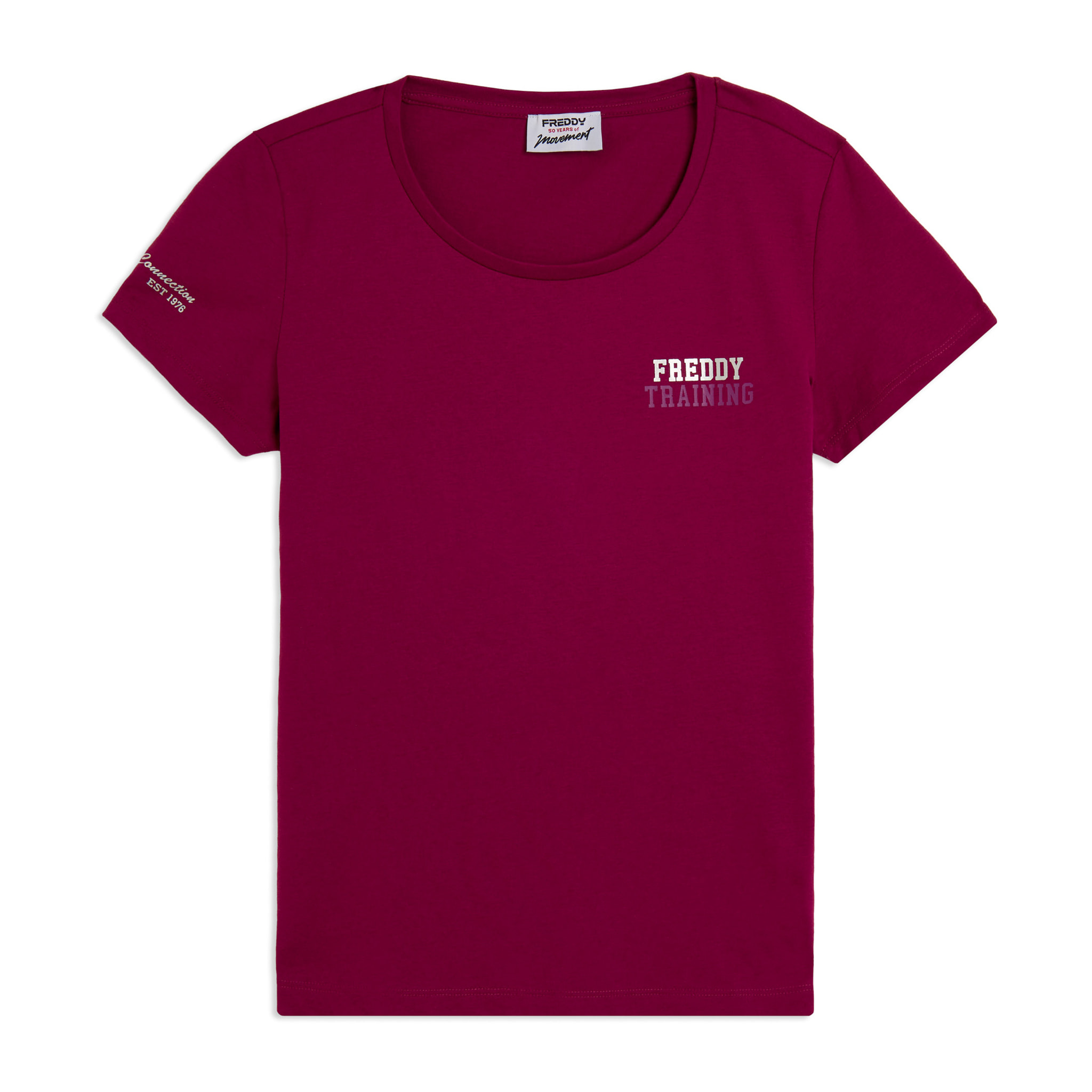 T-shirt Regular Freddy Training con Glitter sul Cuore
