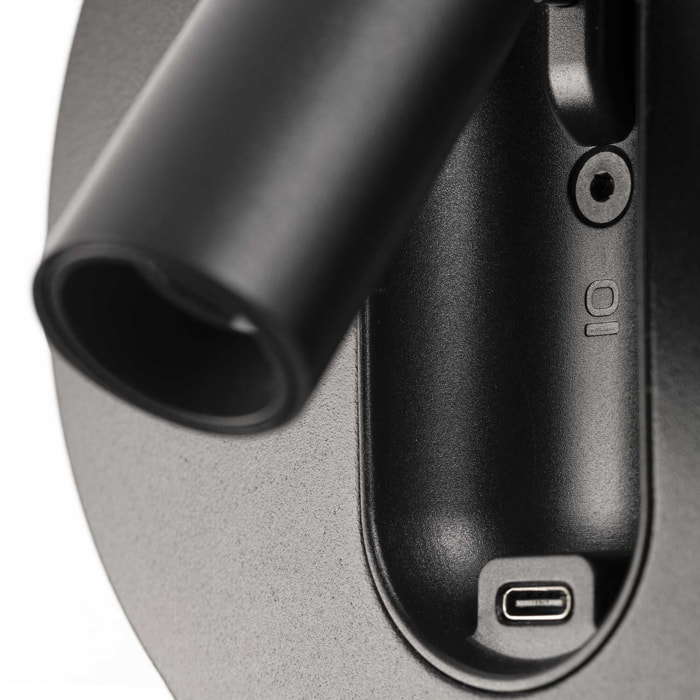 TIMIT USB C Lampada da parete lettore nero