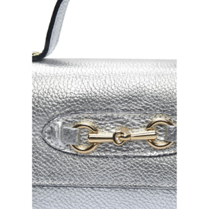 Borsa a spalla Anna Luchini Argentato