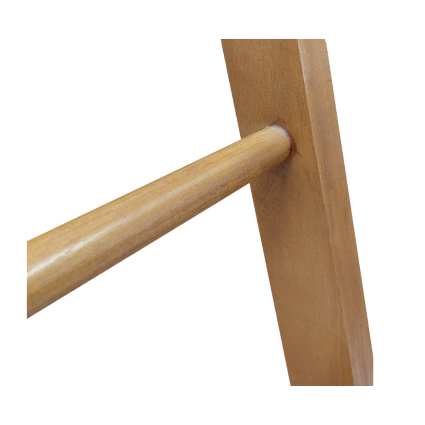 Porte serviette autoportant en bois de teck vernis H. 100 cm - ANGIE