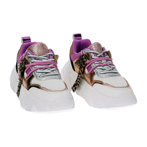 Sneakers bianco argento