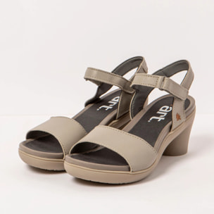 Sandalias con tacón 1475 NAPPA SESAME/ ALFAMA color Sesame