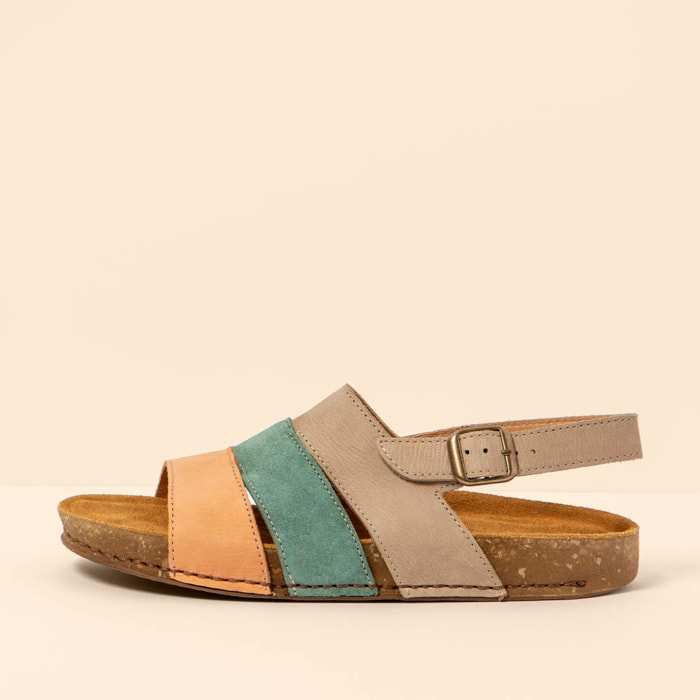 Sandalias N5798 MULTI LEATHER MULTI PIEDRA/ BALANCE color Multi piedra
