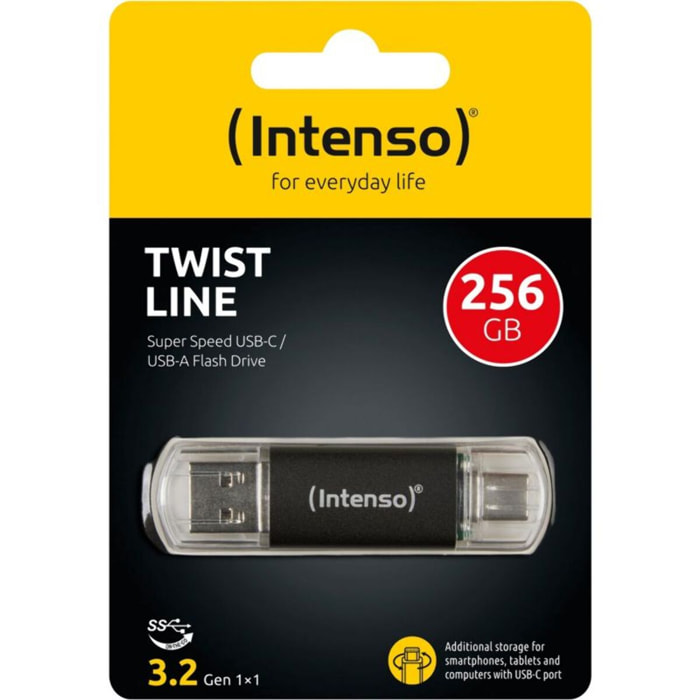 Clé USB INTENSO 256GB Twist Line USB 3.2